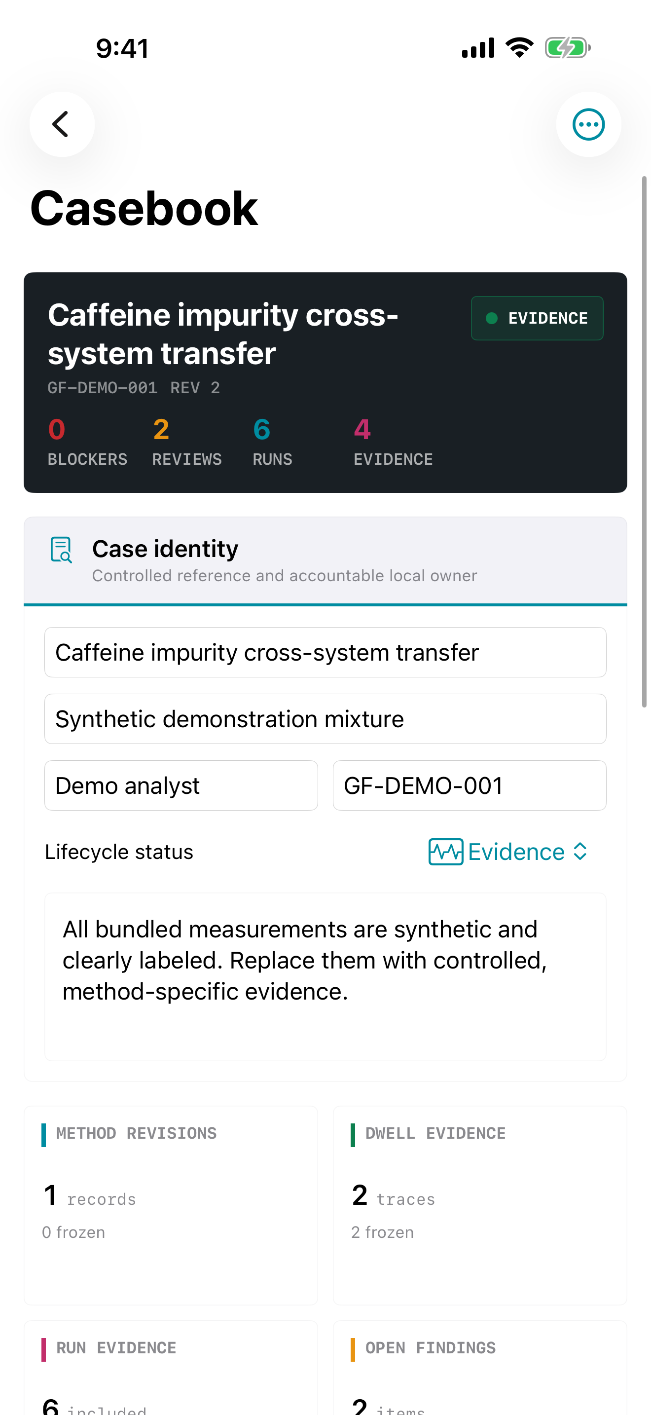 Gradientforge Casebook on iPhone
