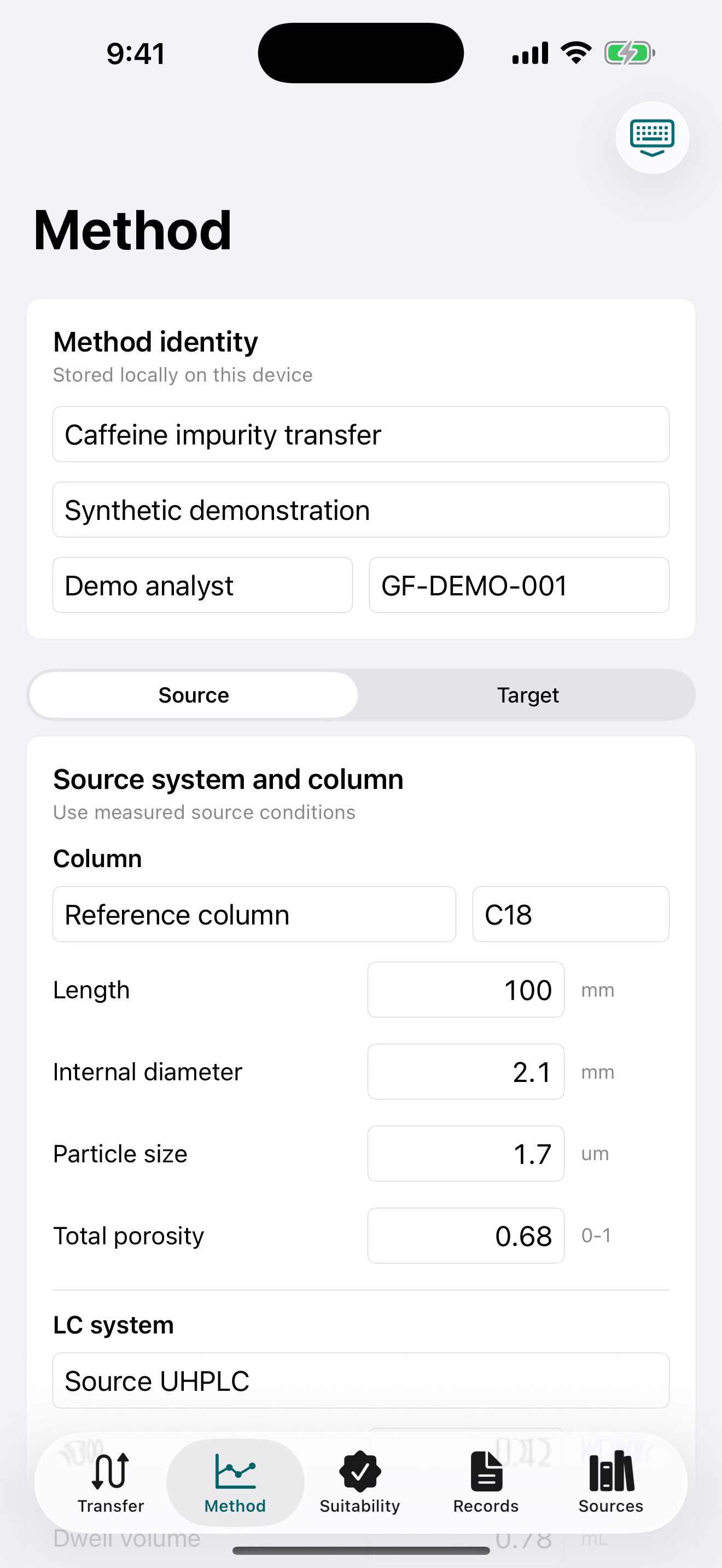 Gradientforge source method editor on iPhone